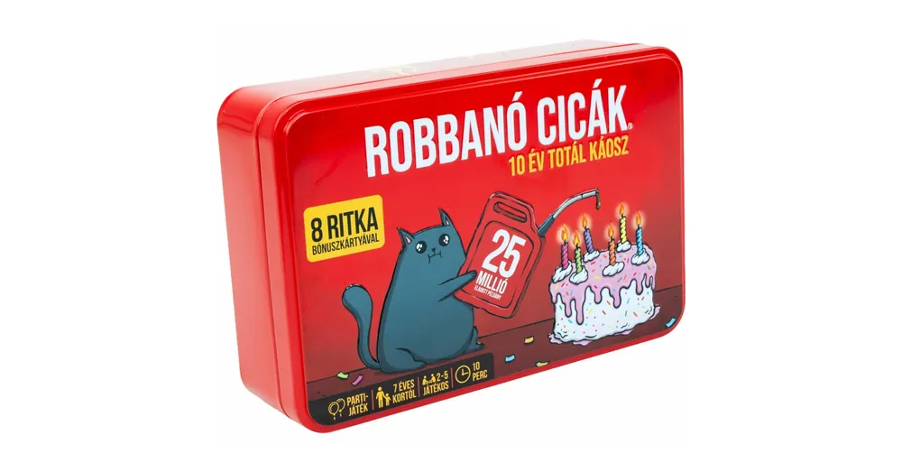 Robbanó cicák – 10 éves jubileumi kiadás társasjáték Legkelendőbb