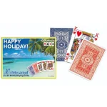 Szuper ajánlat Happy Holiday vízálló plasztik römi kártya 2×55 lap – Piatnik