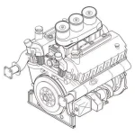 Újdonság CMK Maybach HL 230 P45 - Ger. tank engine 1 35 (129-3128)