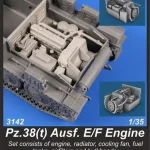 CMK Pz.38(t) Ausf. E/F Engine Set 1 35 (129-3142) Gyors kiszállítás