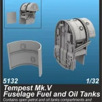 Vedd meg most CMK Tempest Mk.V Fuselage Fuel and Oil Tanks 1 32 (129-5132)