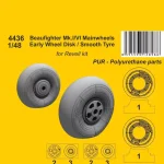 Újdonság CMK Beufighter Mk.I/VI Mainwheels - Early Wheel Hub / Smooth Tyre 1 48 (129-4436)