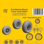 CMK B-25 Mitchell Wheels/ Cross Tread Pattern 1 48 (129-4451) Azonnali szállítás