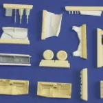 Újdonság CMK JAS-39D Gripen untercarriage für Italeri Bausatz (129-4196)