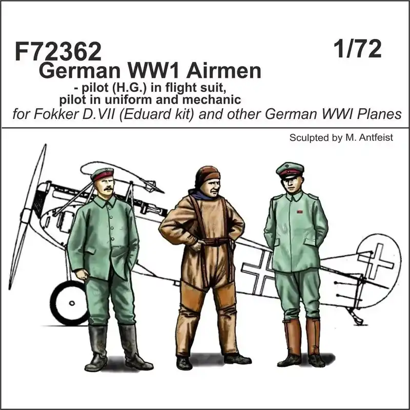 Népszerű CMK German WW1 Airmen-pilot(H.G.)in flight suit,pilot in uniform a.mechanic 1 72 (129-F72362)