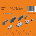 Biztonságos fizetés CMK Yak-9D Exhausts 1 48 (129-P48004)