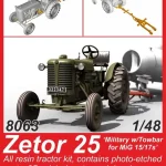Vásárlói kedvenc CMK Zetor 25 ‘Military w/Towbar for MiG 15/17s‘ 1/48 1 48 (129-8063)