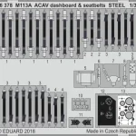 Árengedmény Eduard Accessory M113A ACAV dashboard seatbelts STEEL for AFV Club 1 35 (36378)