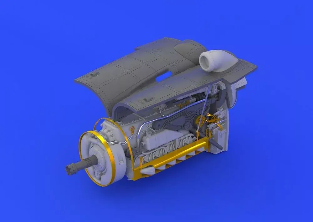 Eduard Accessory Bf 109G-6 engine fuselage guns f.Eduard Accessory 1 48 (648250) Prémium