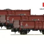 Fleischmann 820530 Nyitott teherkocsi készlet, 3-részes Omm52, szén rakománnyal, DB (E3) (N) Gyors kiszállítás
