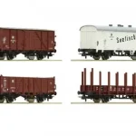 Roco 67127 Teherkocsi-készlet, 8 db különböző típusok, DR (E3) (H0) Különleges ajánlat