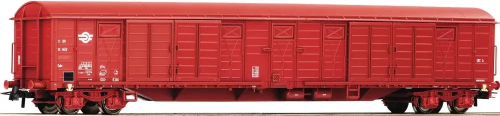 Legkelendőbb Roco 76859 Fedett négytengelyes teherkocsi, Gabs, MÁV (E5) (H0)