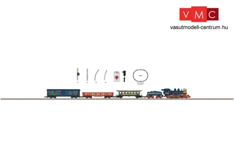 Märklin 81846 Analóg kezdőkészlet Karácsonyi vonat, kiegészítőkkel, ovál pálya (Z) - 120 Volt Legnépszerűbb