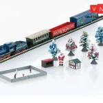 Märklin 81845 Analóg kezdőkészlet Karácsonyi vonat, kiegészítőkkel, ovál pálya (Z) Nézd meg most
