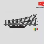 Märklin 2262 Balos váltó 168,9 mm / r424,6 mm, 22° 30‘ - elektromos állítóművel, K-Gleis (H0) - AC Árengedmény