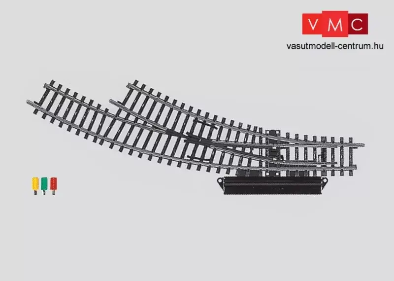 Kihagyhatatlan ajánlat Märklin 2269 Íves jobbos váltó r360 mm, 30°/30° - elektromos állítóművel, K-Gleis (H0) - AC