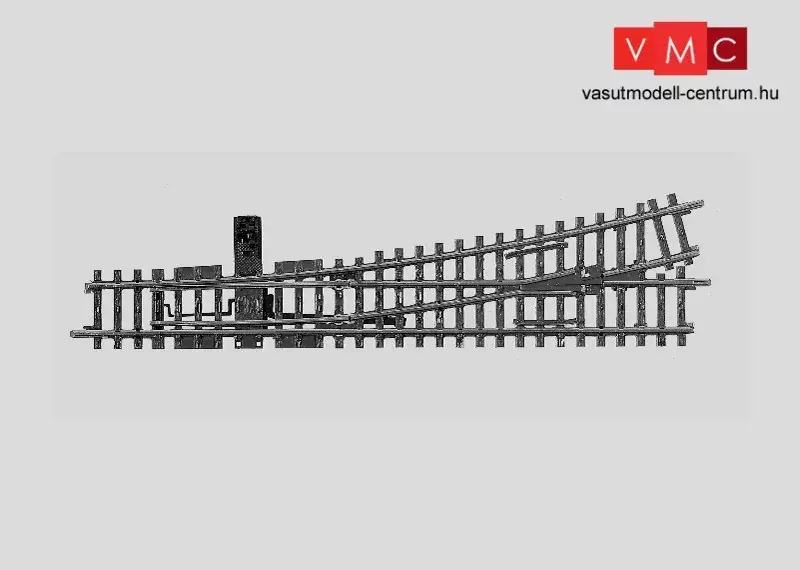 Prémium Märklin 22715 Balos váltó 225 mm / r902,4 mm, 14° 26‘ - kézi állítóművel, K-Gleis (H0) - AC