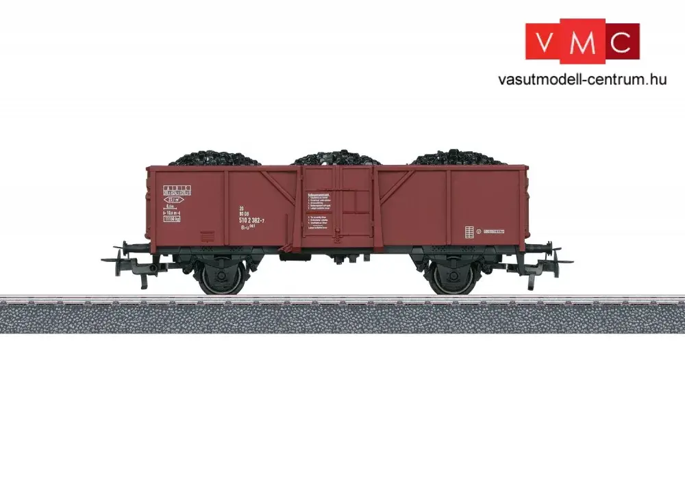 Prémium Märklin 4431 Märklin Start up - Nyitott teherkocsi szén rakománnyal, El-u 061, DB (E4) (H0) - AC