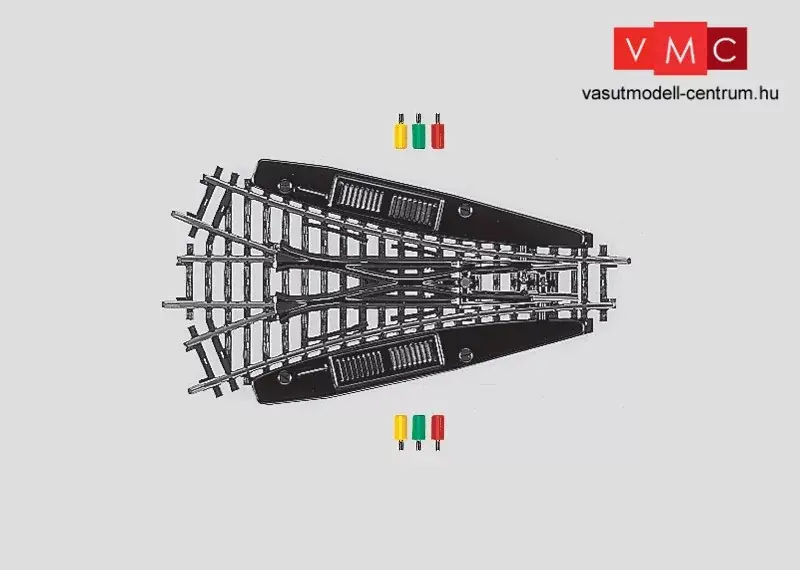 Gyors kiszállítás Märklin 2270 Szimmetrikus hármasváltó 424,6 mm / r424,6 mm, 22,5° 30‘ - elektromos állítóművel, K-Gleis (H0) - AC