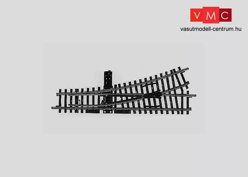 Märklin 2265 Balos váltó 168,9 mm / r424,6 mm, 22° 30‘ - kézi állítóművel, K-Gleis (H0) - AC Biztonságos fizetés