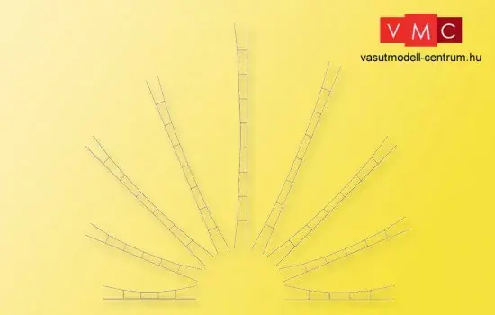 Viessmann 4151 Univerzális-felsővezeték/munkavezeték, 160-190 mm/5 db (H0) Legnépszerűbb
