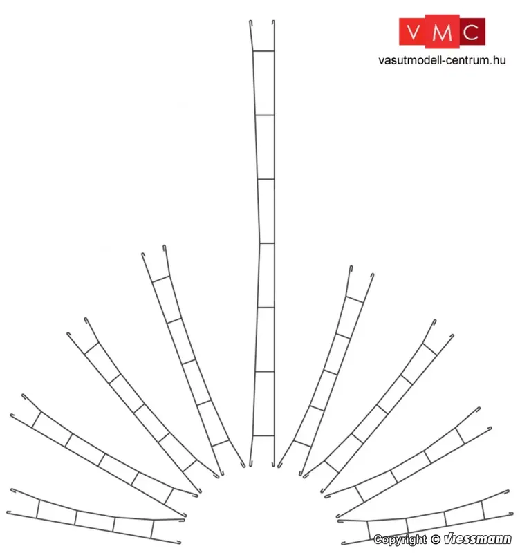 Ajánlat Viessmann 4335 Felsővezeték/munkavezeték 103,5 mm / 5 db (N) - Fleischmann/Minitrix