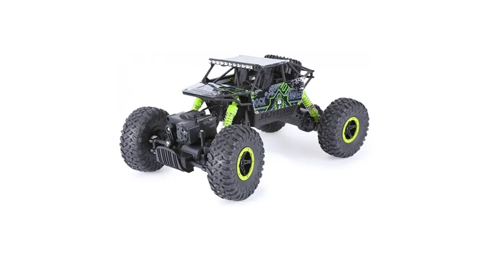 Rock Crawler 4WD távirányítós sziklamászó autó 1/18 zöld Biztonságos vásárlás