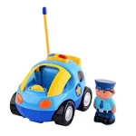 Olcsóbb Mesefigurás elemes távirányítós autó kicsiknek - rendőrös cartoon car