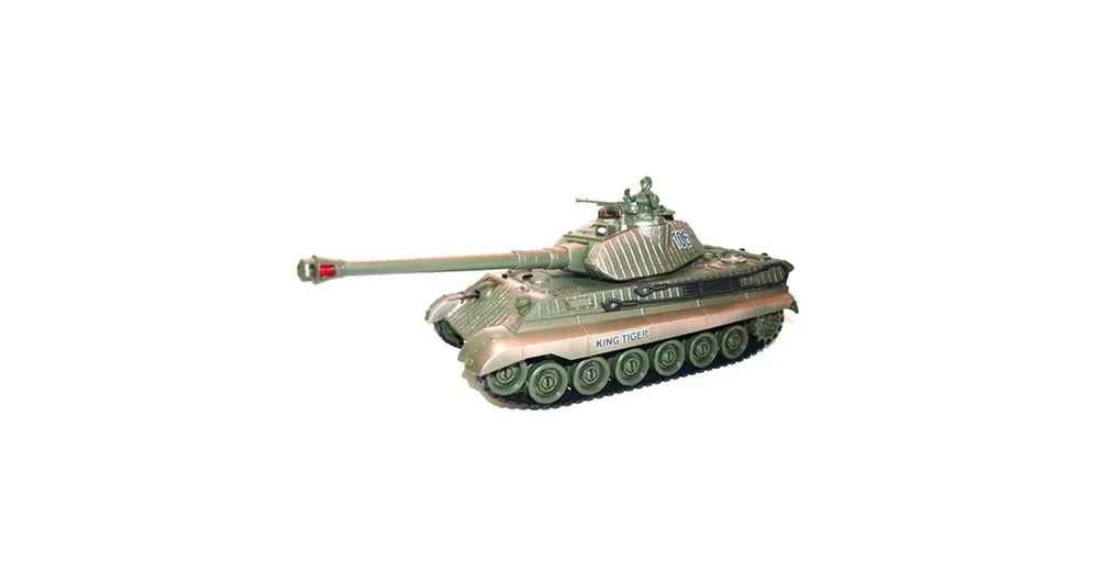 ZEGAN King Tiger távirányítós tank infra lövéssel 1/28 Szezonális akció