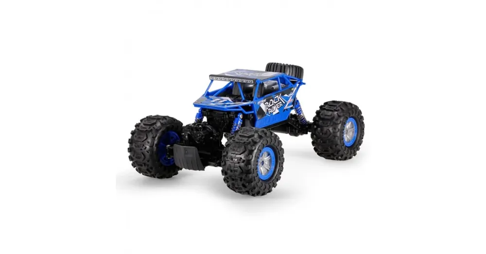 Vedd meg online ZEGAN C1201W vízálló távirányítós sziklamászó autó 4WD Rock Rover 34cm kék