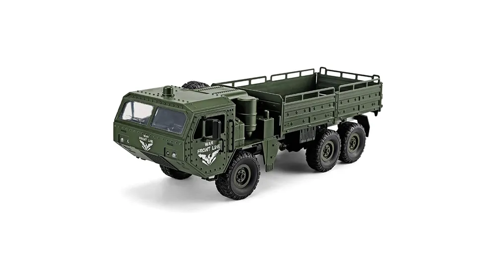 Olcsó JJRC Q75 katonai távirányítós teherautó