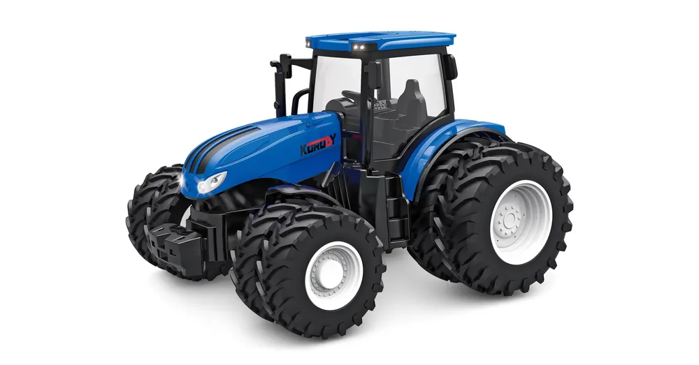 Olcsó KORODY Távirányítós traktor 20cm ikerkerékkel kék