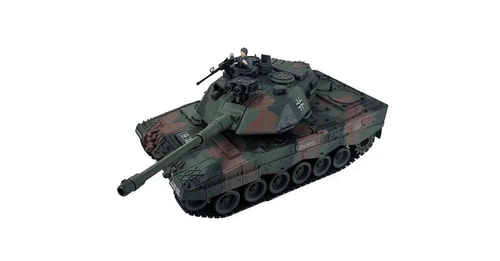 BROTHER TANK Leopard 2 muanyaglövedékes távirányítós tank 46cm-es zöld Kedvezmény