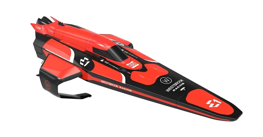 Vedd meg most Joysway E1 RaceBird hidroszárnyas RC versenyhajó 25 km/h 54 cm koral piros