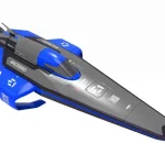 Joysway E1 RaceBird hidroszárnyas RC versenyhajó 25 km/h 54 cm electric blue Gyors kiszállítás