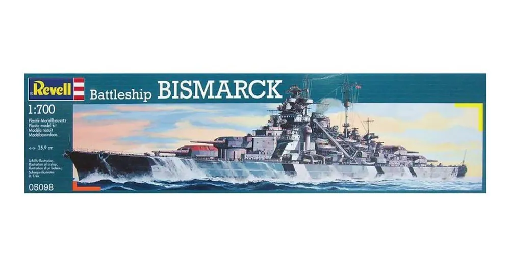 REV-5098 Revell 1 700 Battleship Bismarck Ne maradj le