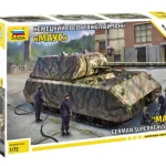 Zvezda 1 72 "Maus" German Superheavy Tank Snap-Fit Árcsökkenés
