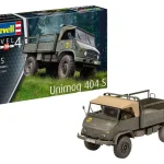 Árcsökkenés REV-3348 Revell 1 35 Unimog 404 S harcijármű makett