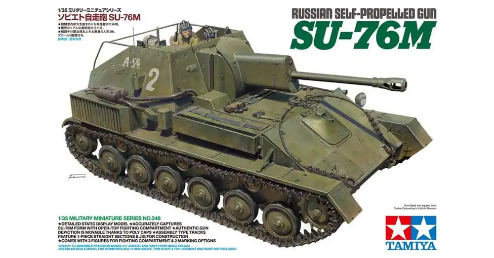 Tamiya 1 35 Sov. SU-76M Self-propelled howitzer tank makett Legnépszerűbb