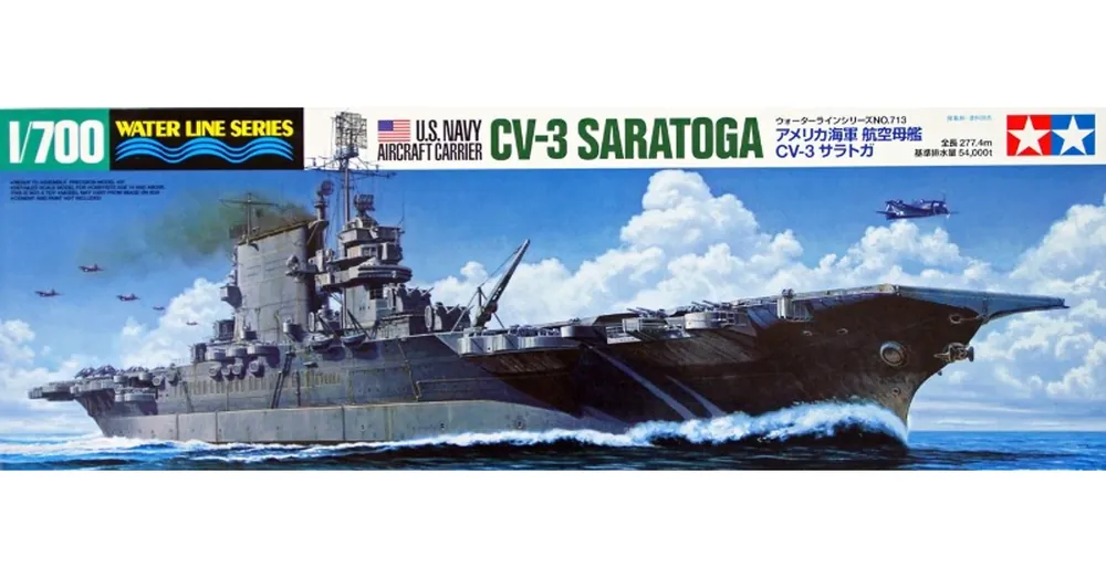 Tamiya 1 700 US CV-3 Saratoga Aircraft Carrier hajó makett Legjobb ár