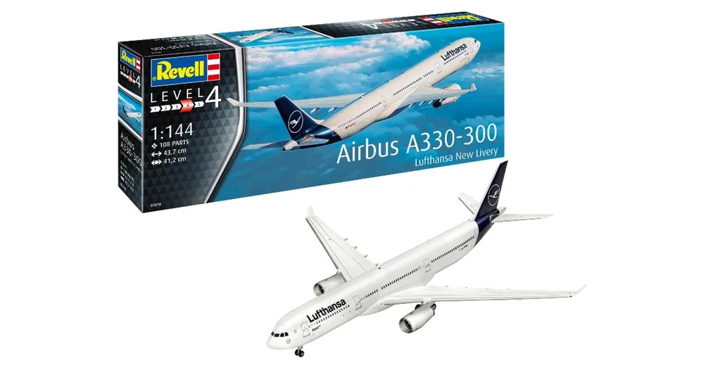 Vásárlói kedvenc REV-3816 Revell 1 144 Airbus A330-300 - Lufthansa New Livery makett repülo