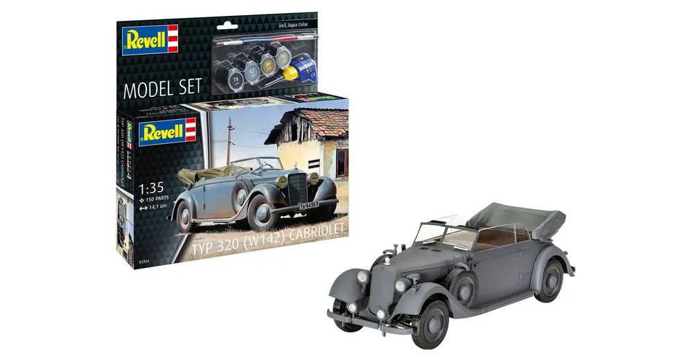Azonnal elérhető REV-63354 Revell 1 35 Typ 320 (W142) Cabriolet makett készlet kiegészítokkel