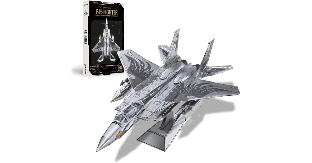 Utolsó esély Piececool Amerikai F-15 vadászgép 3d fém makett szett
