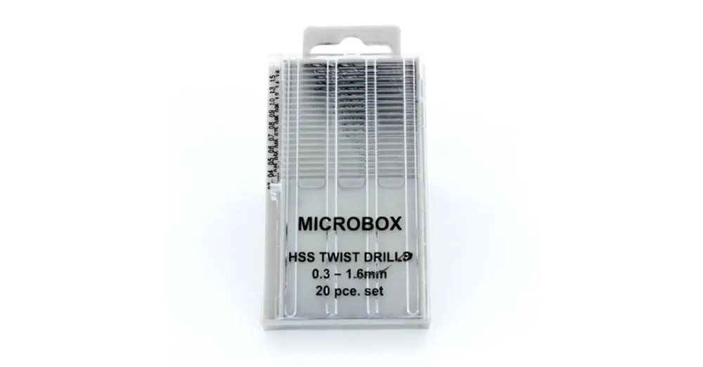 Modelcraft 20 db-os Microbox fúrókészlet (0.3 - 1.6mm) Bestseller