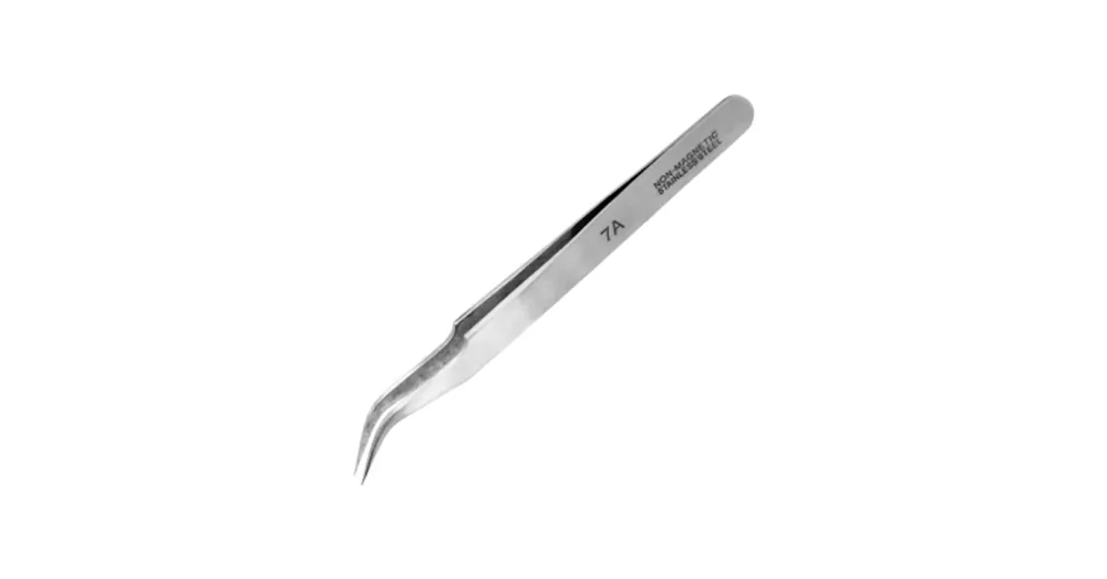 Árcsökkenés Modelcraft Extra Fine ívelt rozsdamentes acél csipesz (115 mm)
