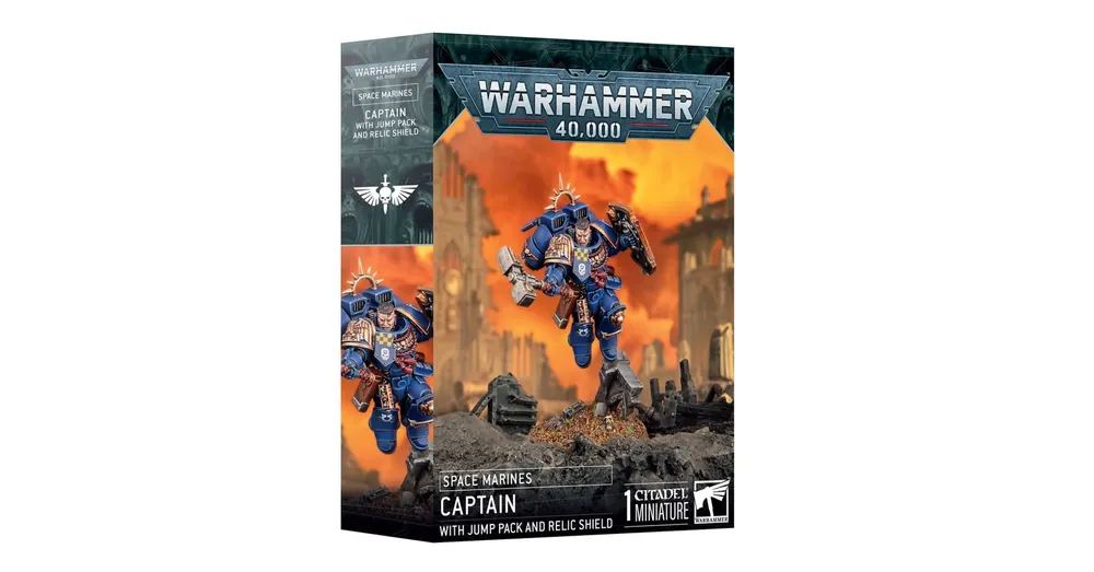 Szuper ajánlat Space Marines Captain with Jump Pack and Relic Shield