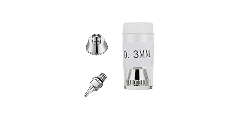 Airbrush 0.3 mm csere fúvóka és védo Ribo pisztolyokhoz Expressz kézbesítés